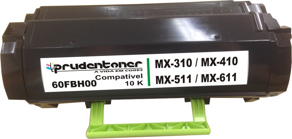 Toner Lexmark 60FBH00 compativel  preto Imagem 1