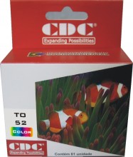 Cartucho de Tinta Cdc Epson TO52 Color Compativel p- Stylus 400 | 440 | 600 | 640 | 740 | 660 | 670 